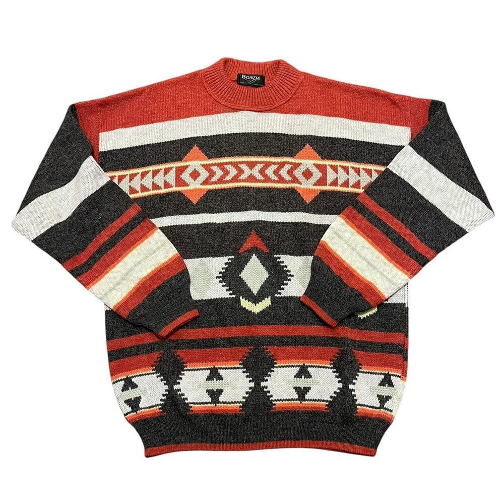Vintage aztec print sweater